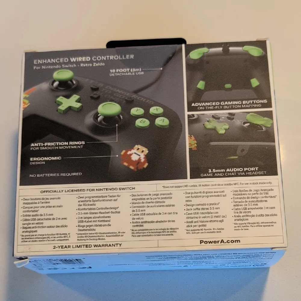 Nintendo Black and Green Wired Controller for Switch